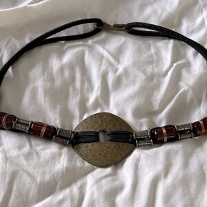 Black and Gold Beaded Belt
